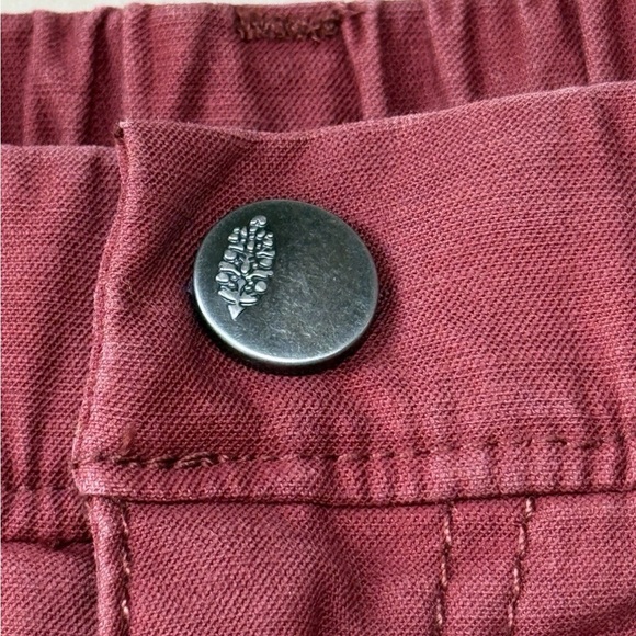 FP Movement By Free People Voyage Utility High Rise Wide Leg Cargo Pants Med Red - Picture 5 of 6